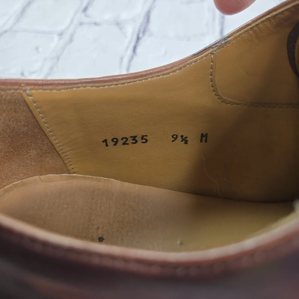 Magnanni brown leather lace up derby oxford shoes spain